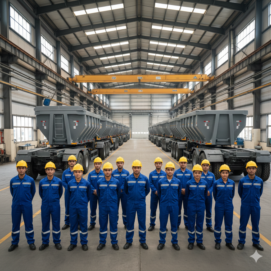 A wide shot of the manufacturing facility.